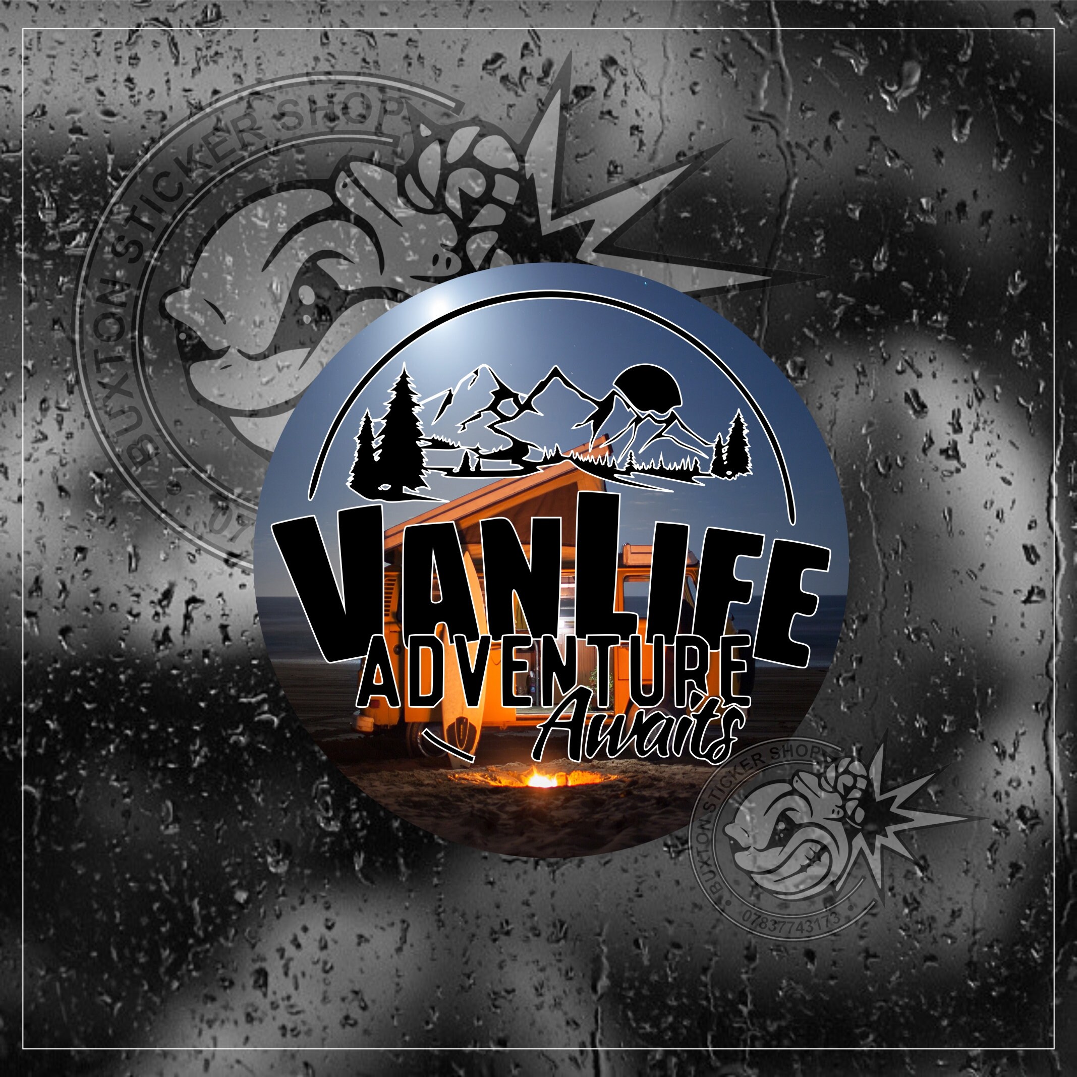 Vanlife Off The Grid - Adesivo Decalcomanie Camper Van Caravan Auto 184570227534 - Foto 4