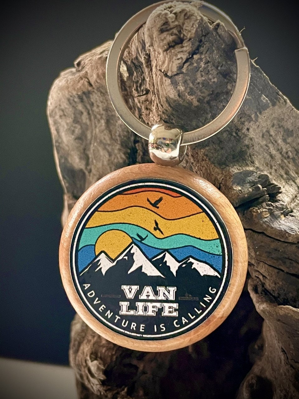 Van Life Adventure is calling  Wooden Keyring Camper camping Fob  T4 …