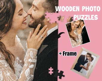 Custom Photo Wooden Jigsaw Puzzle, 1000 Pieces, Anniversary Gift