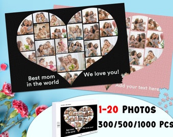 Custom Photo Wooden Jigsaw Puzzle: Personalized Family Gift