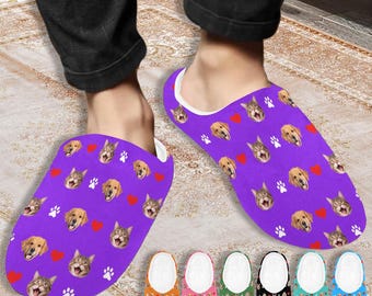Custom Face Slippers: Personalized Photo Cotton House Shoes