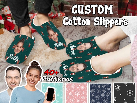 Custom Dog Face Slippers, Indoor Slippers for Women's, Christmas Gifts —  GearLit