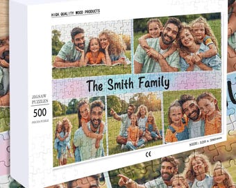 Custom Photo Jigsaw Puzzle, Personalized Anniversary Gift