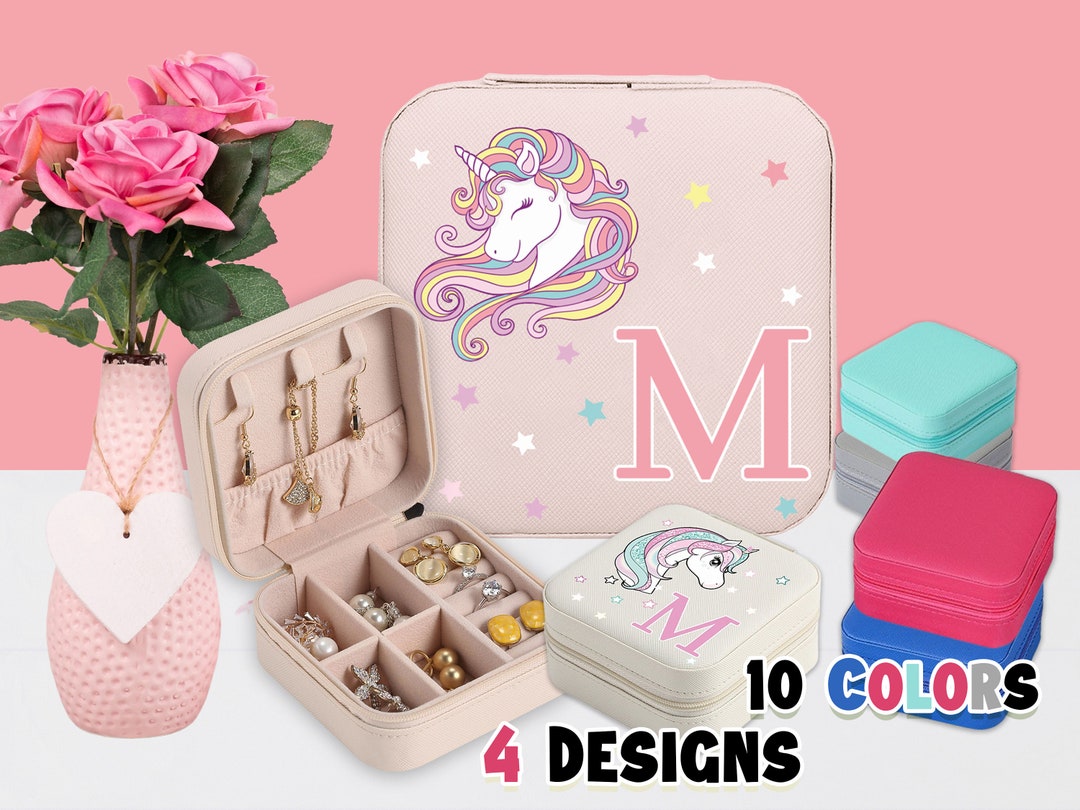 Personalized Unicorn Jewelry Box, Custom Jewelry Box for Kids, Little