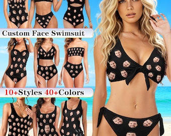 Personalized Face Swimsuit: Custom Women's One-Piece Swimwear