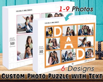 Personalized Wooden Photo Puzzle, Custom Jigsaw Gift