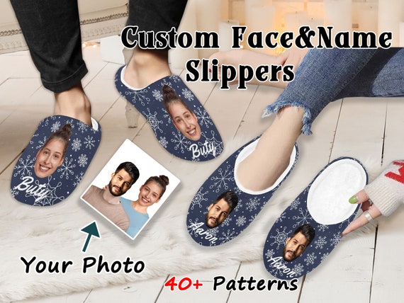 Custom Slippers Personalized Slippers Custom Photo Slippers - Etsy | Personalized  slippers, Custom photo, Etsy