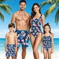 Custom Face Family Swimsuit: Personalized Photo Swim Trunks & One-Piece