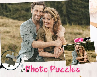 Personalized Photo Jigsaw Puzzle, Custom Wooden Puzzle Gift