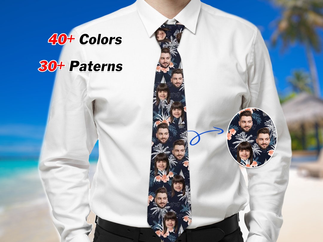 Custom Face Tie for Dad, Personalized Necktie With Photo,custom Photo ...