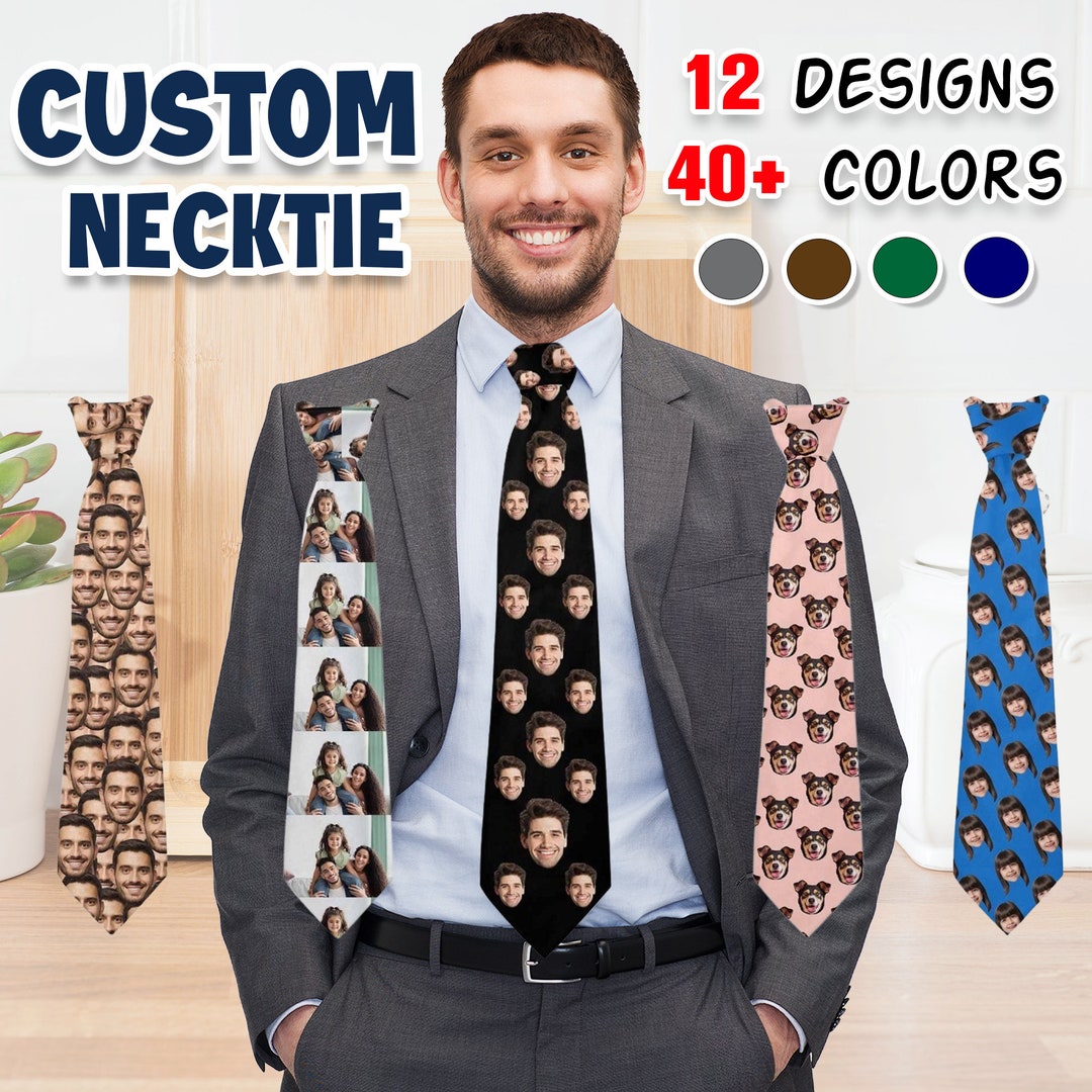personalized fathers day tie