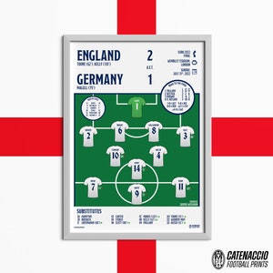 ENGLAND WOMEN vs. Germany Women - Euro 2022 Final Match Line-up Print