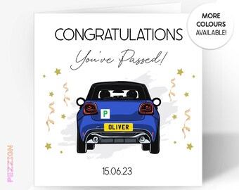 Personalised Congratulations Driving Test Greetings Card - Passed Driving Test Card - Driving Lessons Card