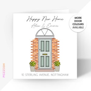 Cartão de nova casa personalizado, casa nova, mudança de casa, cartão de parabéns, cartão de primeira casa, filho, filha, neto, neta, casal