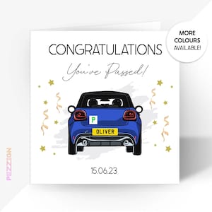 Personalised Congratulations Driving Test Greetings Card - Passed Driving Test Card - Driving Lessons Card