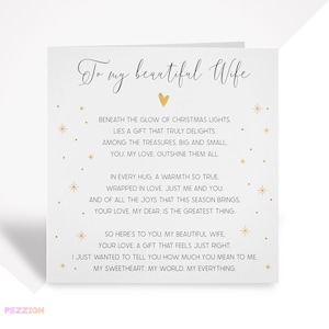 Frau Weihnachtskarte, Weihnachtskarte für Frau zu sein, Gedicht Weihnachtskarte Frau, Frau Weihnachtskarte, Karte für Frau, Frau Weihnachtsandenken Geschenk