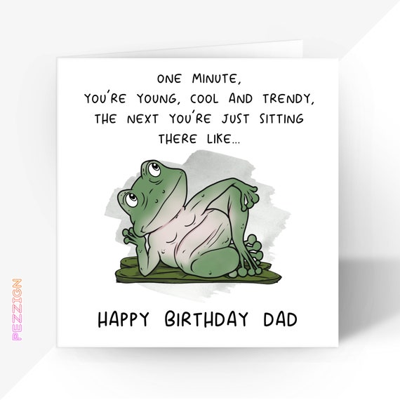 Cartes D'anniversaire Amusantes Pour Homme Et Femme – The One Where – Carte D'anniversaire Amusante Pour Papa, Maman, Frère, Sœur, Grand-père