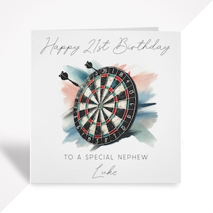 d'anniversaire de fléchettes | Carte d'anniversaire pour lui | Frère, fils, mari, père, petit-fils, ami | 21e 30e 40e 50e 60e anniversaire de naissance