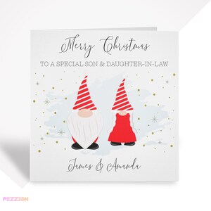 Weihnachtskarte für Besonderes Paar | Personalisierte Familie & Freunde Weihnachtskarte | Tochter und Schwiegersohn Weihnachtskarte