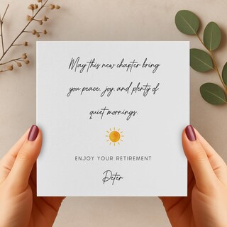Biglietto Di Auguri 'Happy New Chapter' Con Busta Rossa – Cartolina Di Congratulazioni Per Nuovo Lavoro, Pensionamento, Cambi Di Vita, Per Colleghi E Amici, 20,3x13,5 Cm, Carta Riciclata