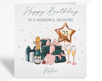 Personalised Women's Birthday Card | 18th, 21st, 30th, 40th, 50th | For Sister, Mum, Auntie, Cousin, Daughter, Granddaughter, Friend