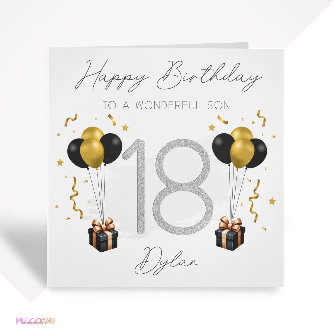 Personalised 18th Birthday Card - for Him, Son, Grandson, Nephew ...