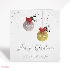 Weihnachtskarte für Paar, Familie, Freunde personalisiert | Schwiegertochter & Schwiegersohn | Spezielle Paar Weihnachtskarte