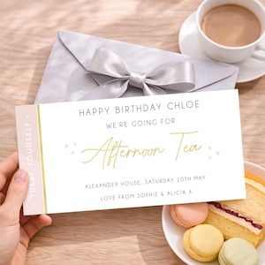 Personalised Afternoon Tea Gift Voucher – High Tea Experience for Birthday, Christmas or Mother’s Day