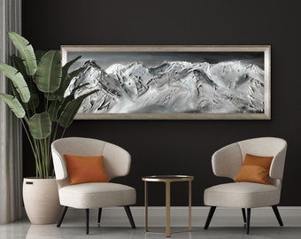 Banff  Original Abstract Mountain Escape  Painting