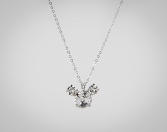 Collana ciondolo Crystal Mouse