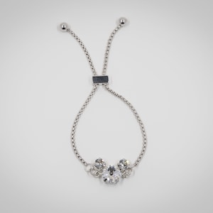 Crystal Mouse Adjustable Slider Bracelet