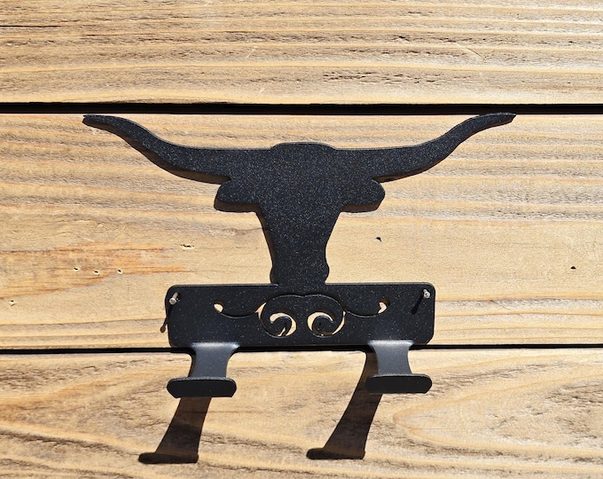 LONGHORN | Towel Holder | Coat Rack | Leash Holder | Texas