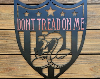 PATRIOTIC SIGN | Don't Tread On Me | Shield
