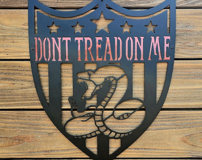 PATRIOTIC SIGN | Don't Tread On Me | Shield