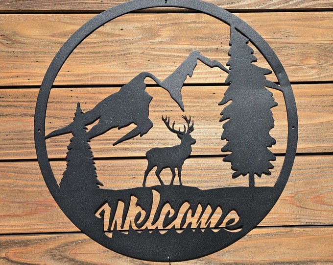 WELCOME SIGN | Mountain Elk | Mountains