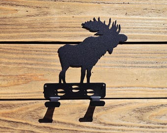 BULL MOOSE | Towel Holder | Coat Rack | Leash Holder | Wildlife
