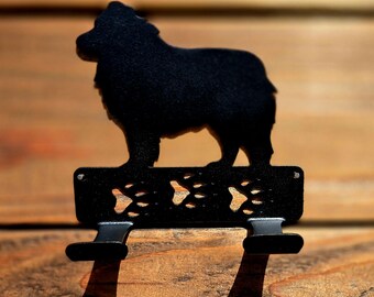 BORDER COLLIE | Towel Holder | Coat Rack | Leash Holder | Dog