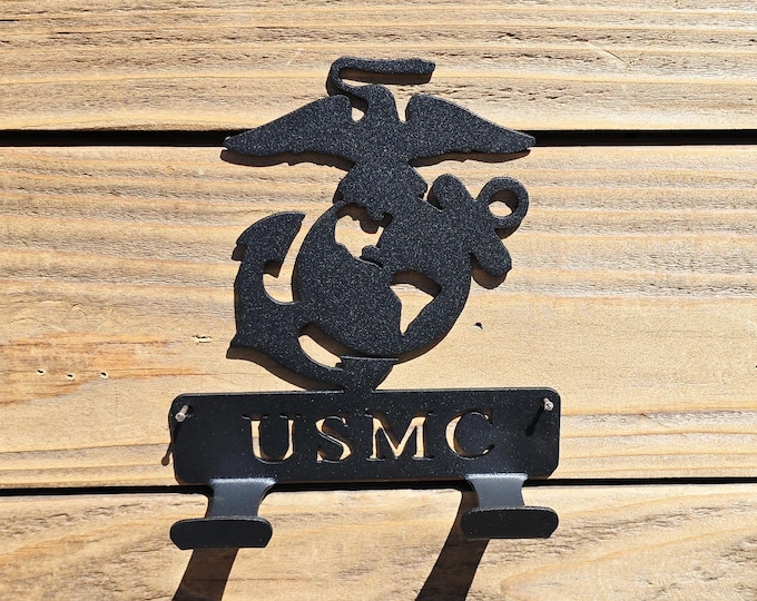 MARINES | Towel Holder | Coat Rack | Leash Holder | Military