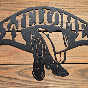WELCOME SIGN | Western | Cowboy | Boots