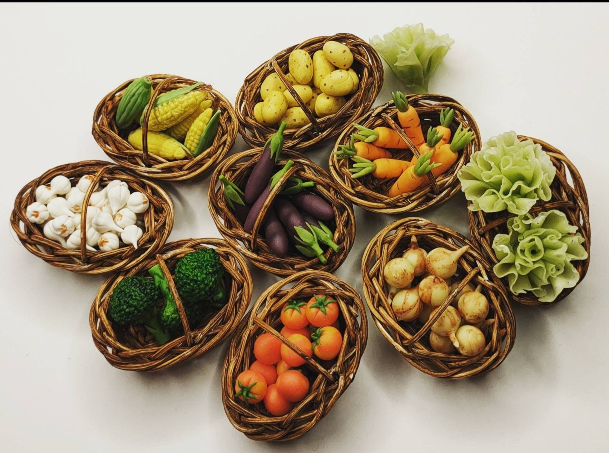 Miniature vegetables sale dollhouse