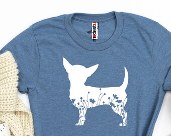 Dog Dad TShirt Vintage Chihuahua T-Shirt Dog Mom Gift Chihuahua Tshirt