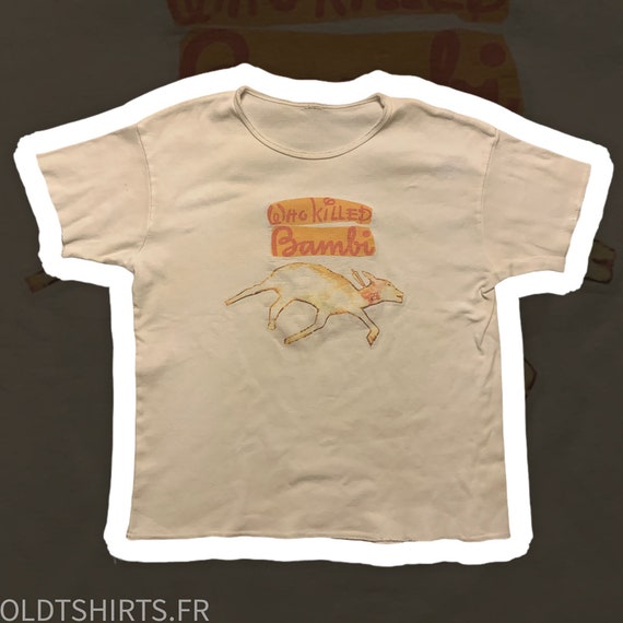 Sex PISTOLS T-shirt Who Killed Bambi size 1977 M