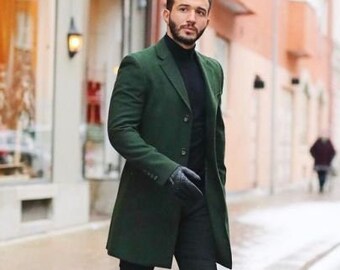 green coat men