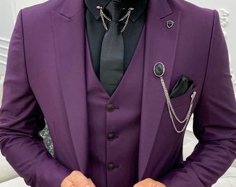 dark purple coat pant