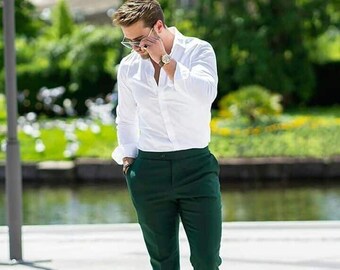 Buy Emerald Green Pants Online In India 