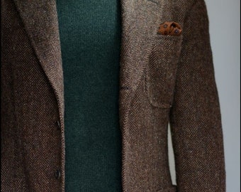 Brown tweed blazer for men, wedding coat for men, elegant wear for dinner, prom, party wear blazer, tweed blazer for office wear suit.