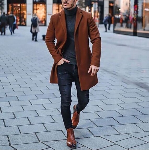 Mens tweed overcoat 2025