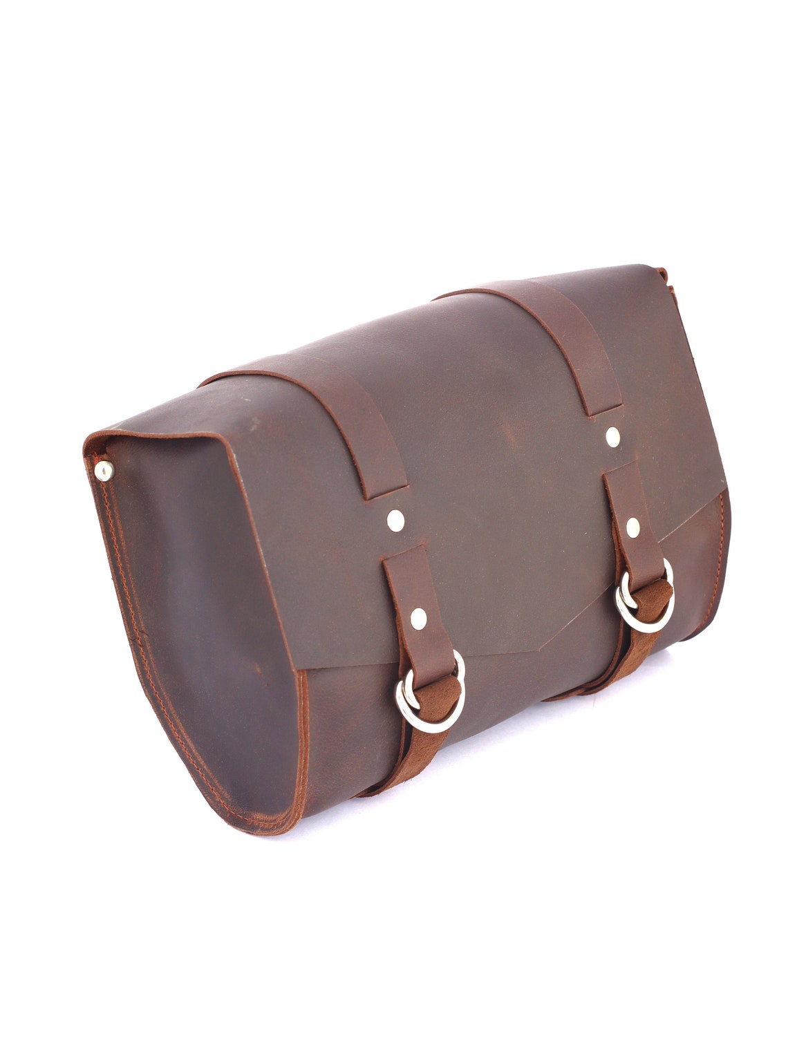 Vintage Handmade Leather Motorcycle Bag for Bike BROWN Bag for Etsy UK