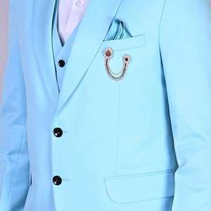 Boys' Summer Slim Fit 3-Piece Linen Suit Set - Lightweight Wedding, Easter, Or Formal Outfit