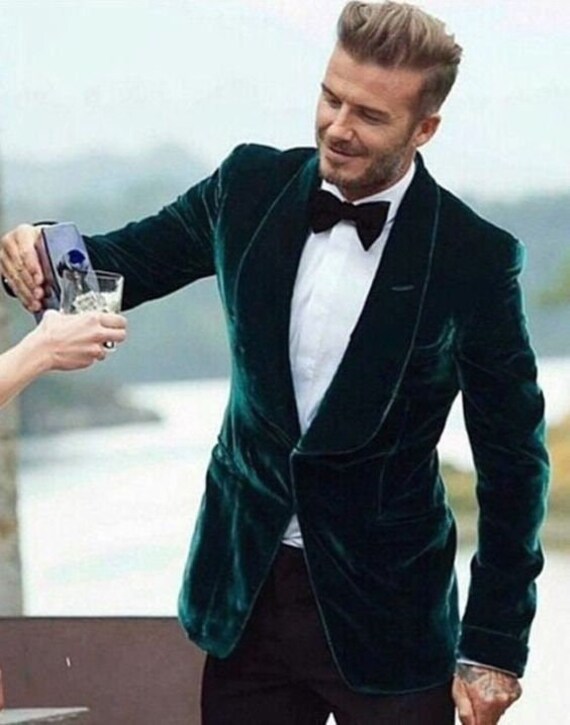 Men Wedding Velvet Suit Party Wear 